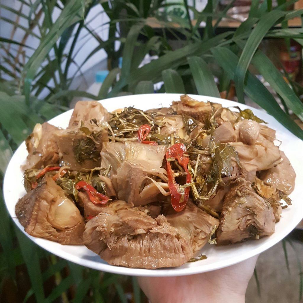 Mít kho chay hấp dẫn