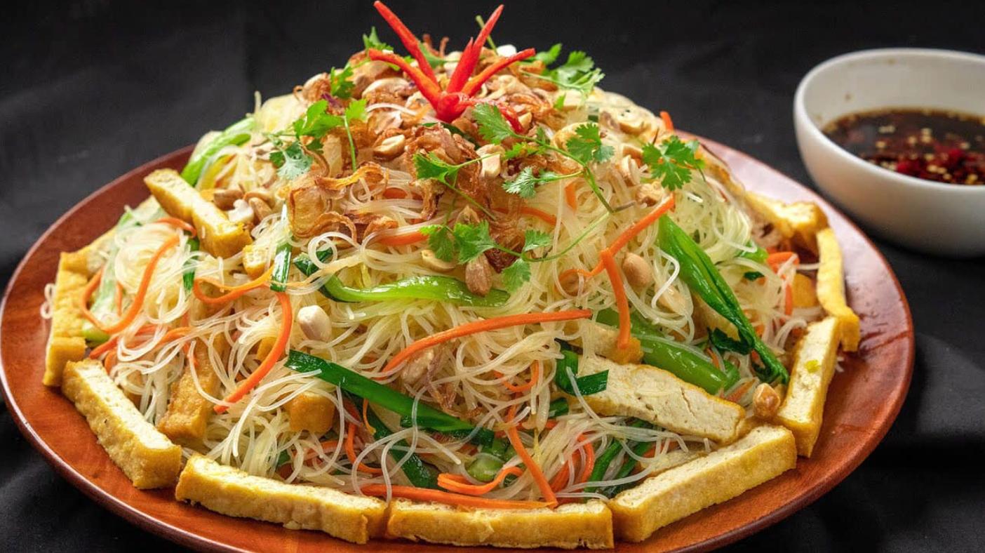 Bún xào chay