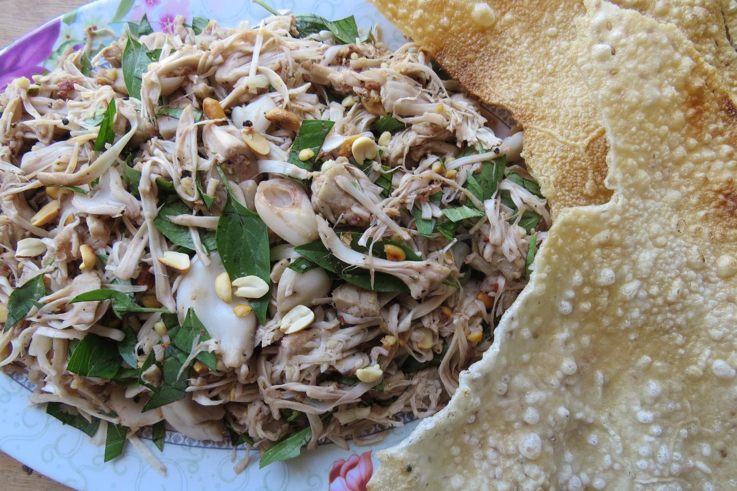 Gỏi mít non chay