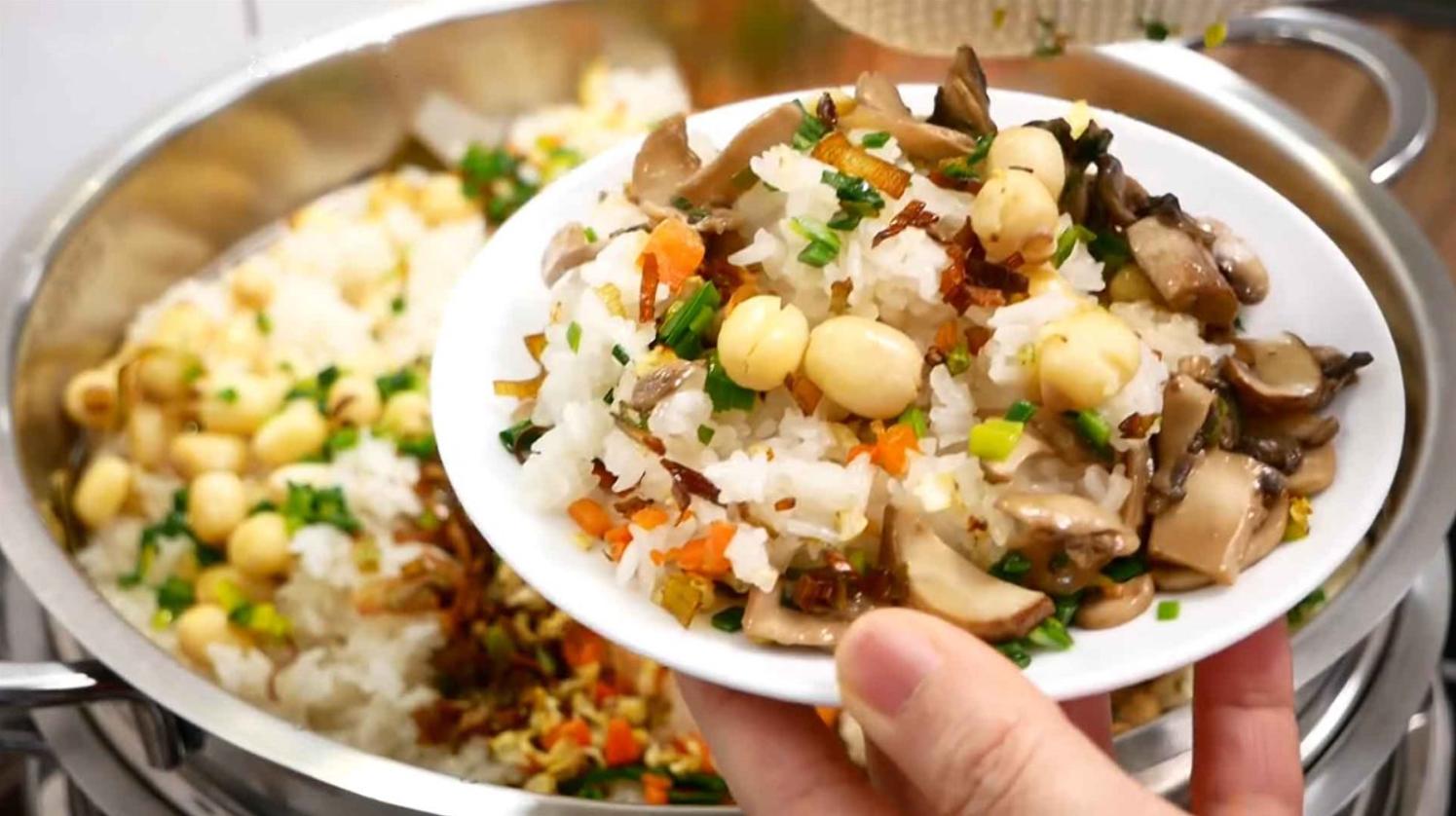 Xôi nấm chay