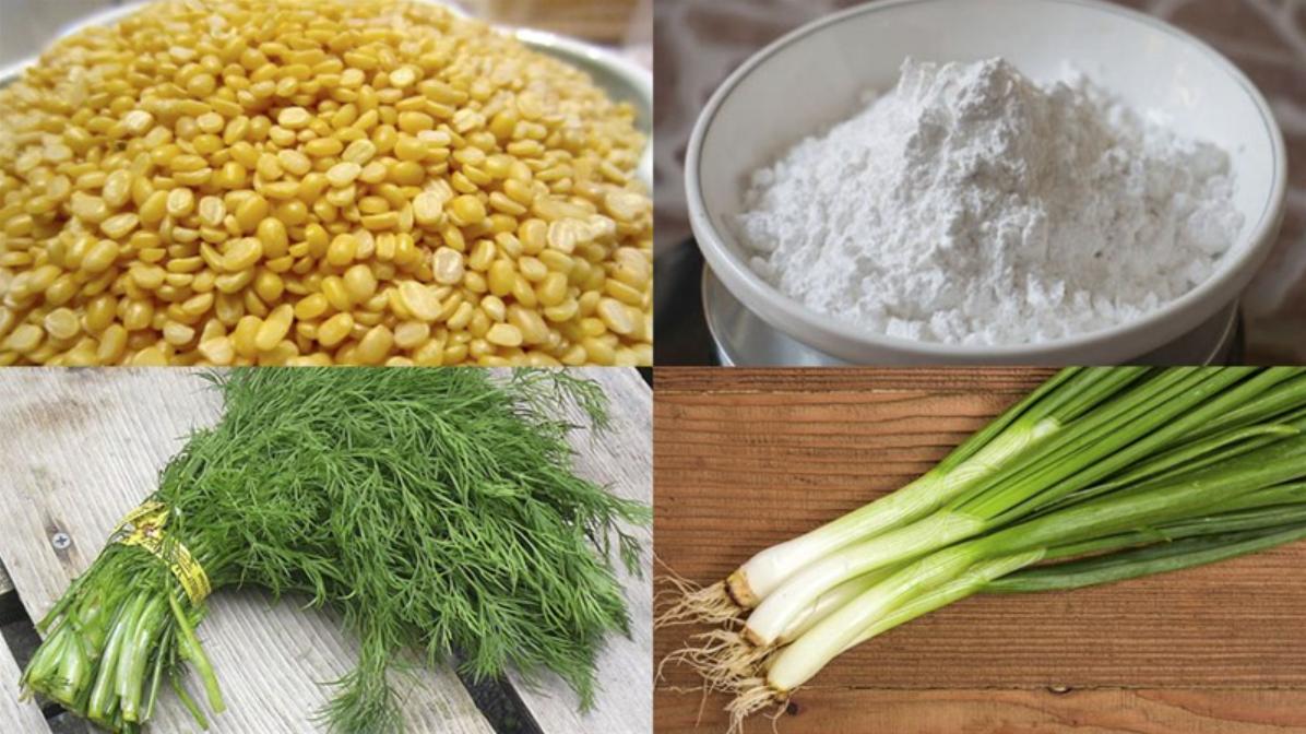 Chuẩn bị nguyên liệu làm cá chay từ đậu xanh