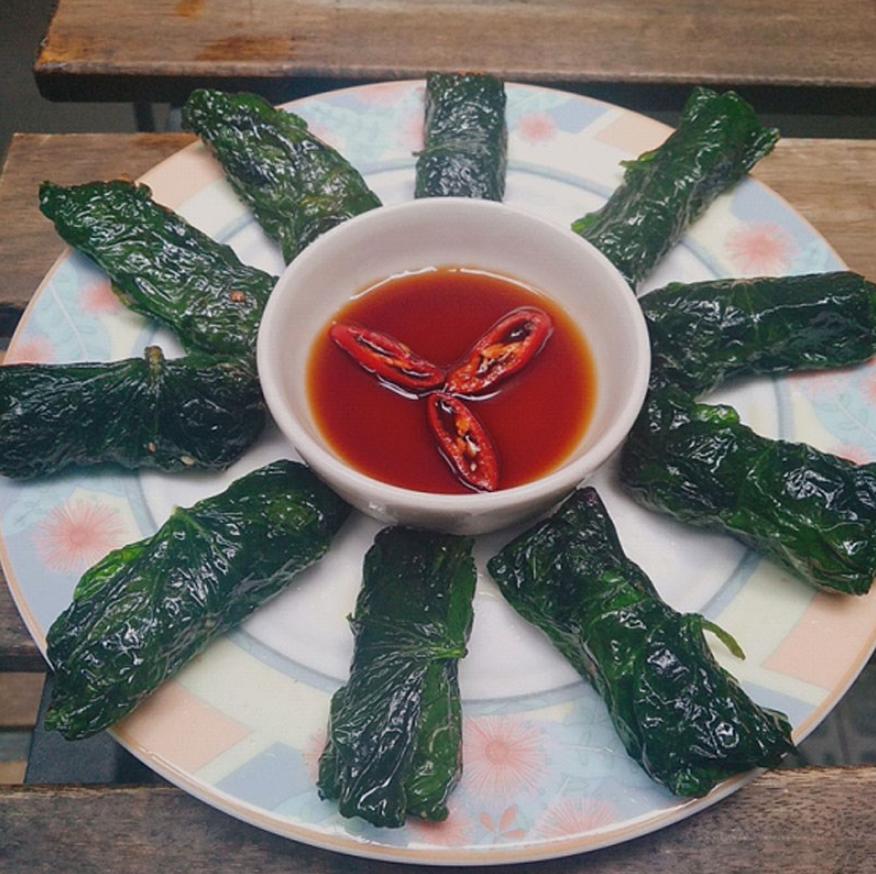Đậu hũ cuốn lá lốt