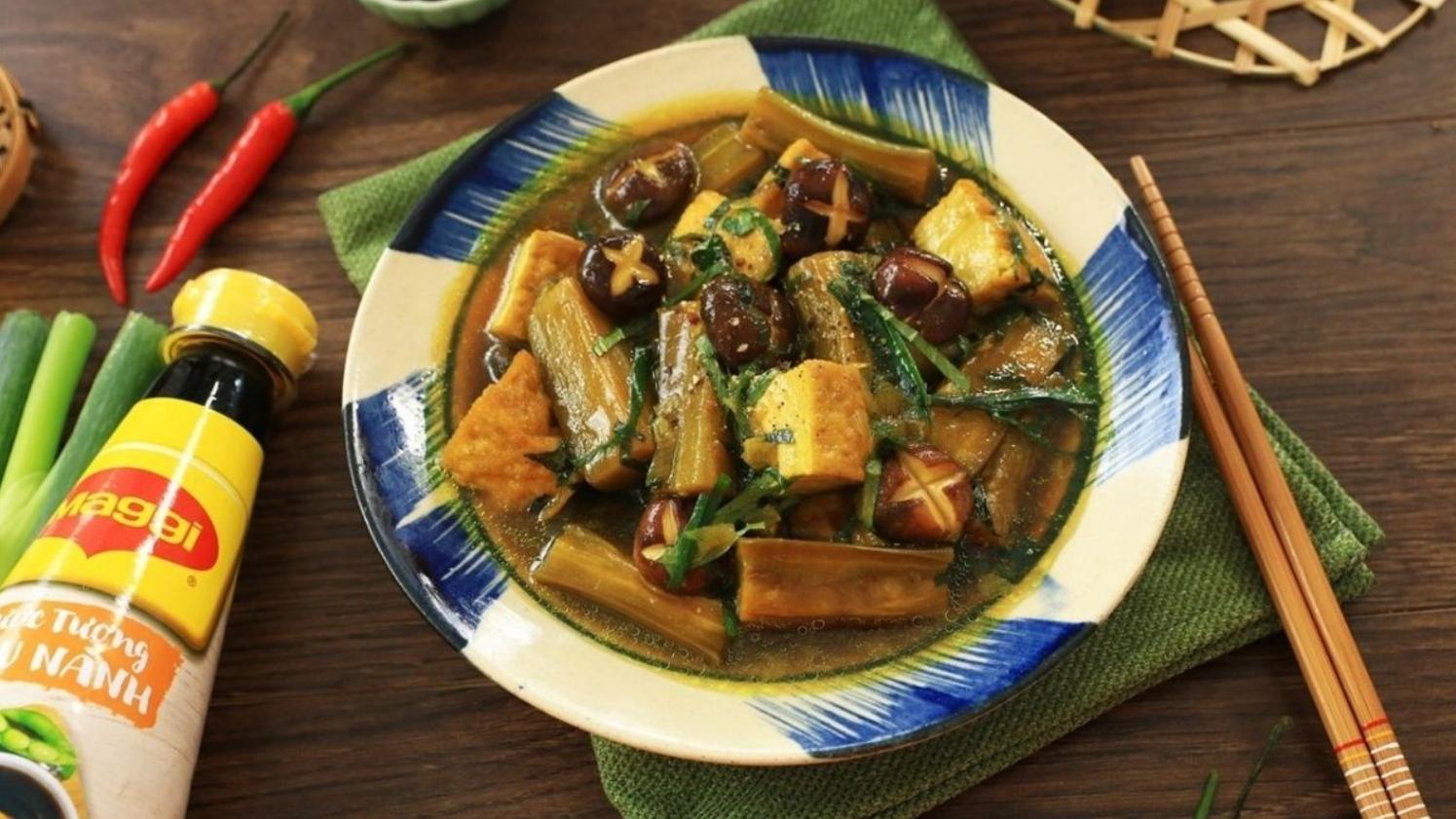 Đậu hũ kho cà tím