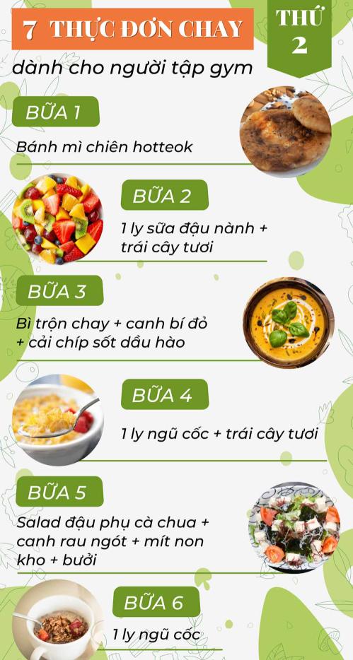 Gợi ý thực đơn chay khác cho ngày Thứ 2