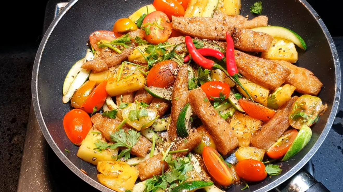Sườn xào chua ngọt chay