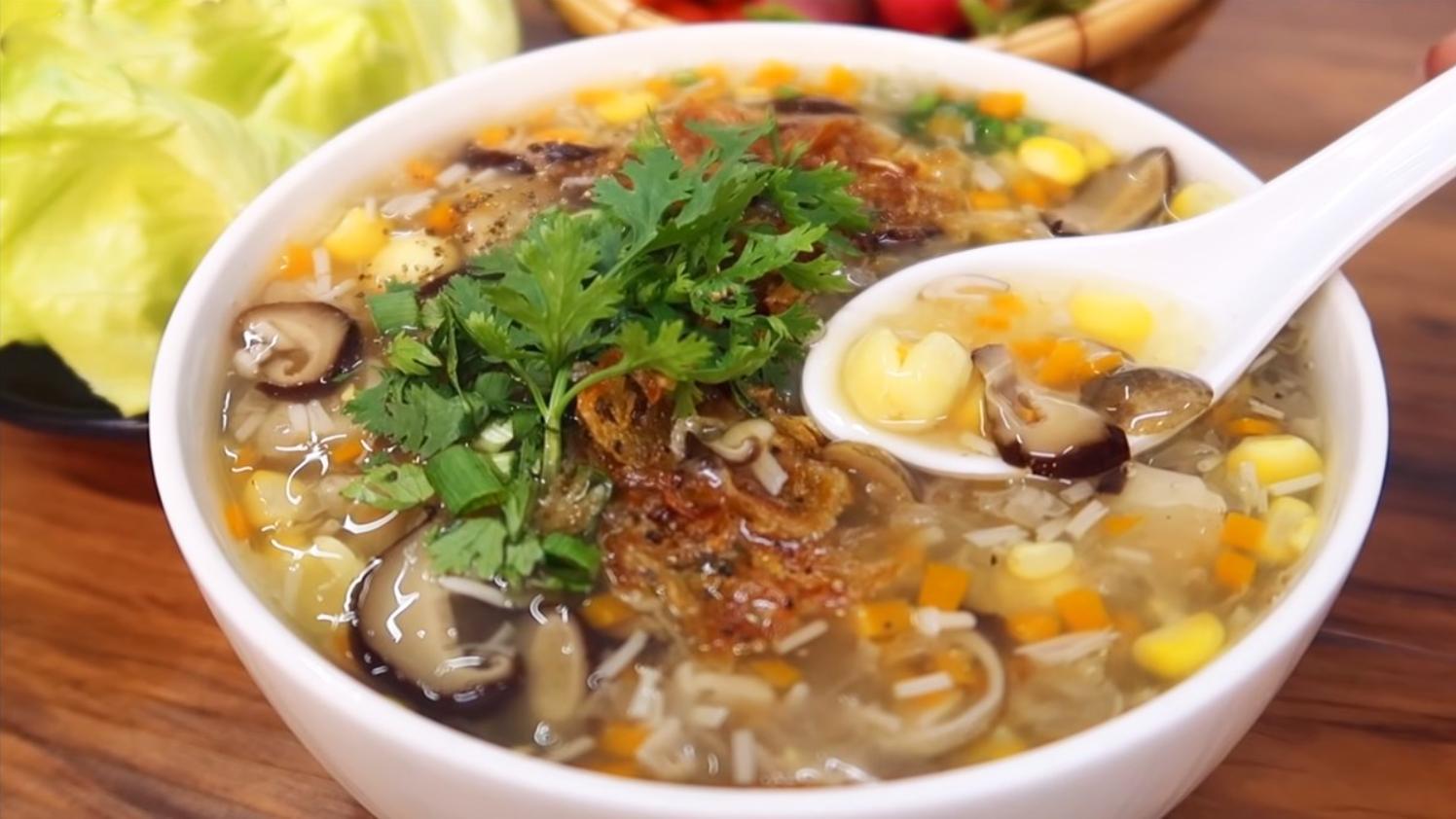 Súp chay thập cẩm